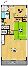 NOVA東口ビル 2LDKの間取図画像