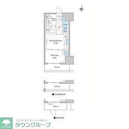 間取図画像 1DK
