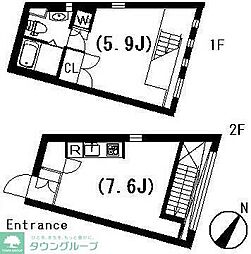 ラティエラ祐天寺 1LDKの間取図画像