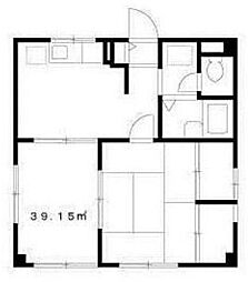 グレースガーデン2 2DKの間取図画像