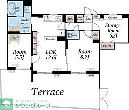 Avenir 2SLDKの間取図画像