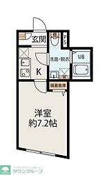 MEGURO EDGE 1Kの間取図画像