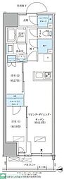 パークアクシス品川天王洲アイル 2LDKの間取図画像