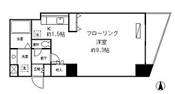 ドゥーエ青物横丁 1Kの間取図画像