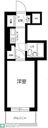 メルシー上池台 1Kの間取図画像