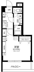 エスコート芝浦EAST 1Kの間取図画像