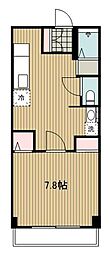 斉藤マンション 1Kの間取図画像
