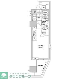 COMFORIA蒲田 ワンルームの間取図画像