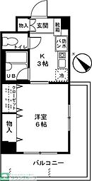 アーバンハイツ土志田 1Kの間取図画像