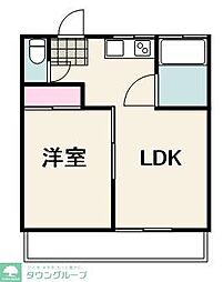 ハイツ松島 1LDKの間取図画像