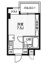 T'sgarden都筑ふれあいの丘2 ワンルームの間取図画像