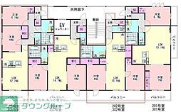 ホワイトローズ 2LDKの間取図画像