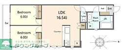 M's GRACE 2LDKの間取図画像