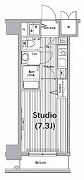 グランド・ガーラ新横浜South 1Kの間取図画像