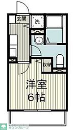 Relafort綱島 1Kの間取図画像