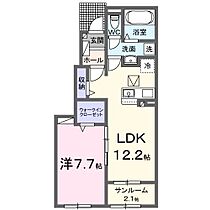 リクワイヤド　6 103 ｜ 茨城県つくば市要元猿壁80-1（賃貸アパート1LDK・1階・50.14㎡） その1