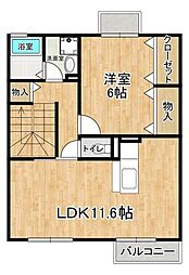 アゼリア 1LDKの間取図画像