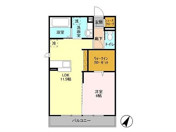 ステラ　クレール 305｜茨城県つくば市研究学園7丁目(賃貸アパート1LDK・3階・45.29㎡)の写真 その2