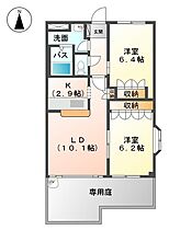 エル・アール 101 ｜ 茨城県つくば市東光台4丁目5-2（賃貸アパート2LDK・1階・57.33㎡） その2