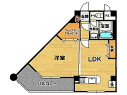 ＢＬＡＮＣＨＥＵＲ 2階1LDKの間取り