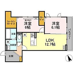 間取図画像 2LDK