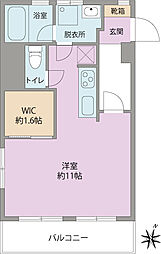 四谷コーエイマンション ワンルームの間取図画像