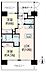 間取り：ペット可/2LDK・42平米◆南西角部屋/南・北の2面バルコニー・眺望、陽当り◎