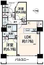 福島ガーデンズタワー 2LDKの間取図画像