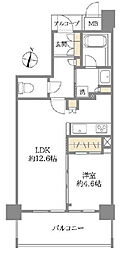ファインフラッツ北浜 1LDKの間取図画像