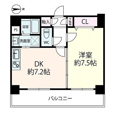 間取り クレール上本町 11階/-