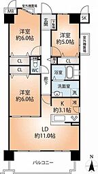グレーシィ須磨アルテピア3番街・1 3LDKの間取図画像