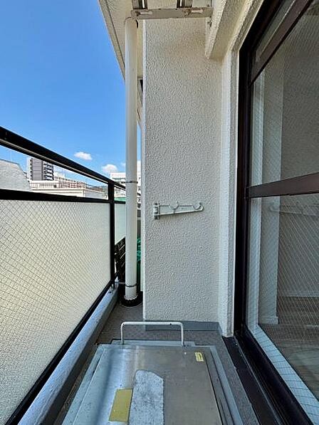 バルコニーで外からの目を気にせず洗濯物が干せます。