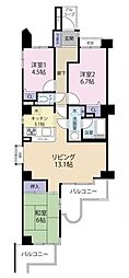 ライオンズガーデン東大宮弐番館 3LDKの間取図画像