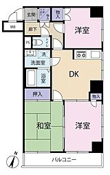 ライオンズマンション隅田公園 3DKの間取り