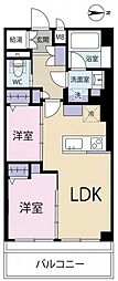 クレール駒込 2LDKの間取図画像