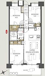 間取図画像 3LDK