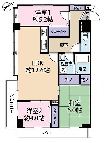 間取りを拡大表示