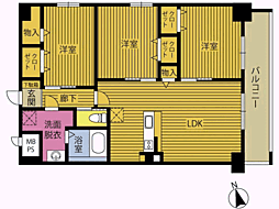 プロスペリタ宗方 3LDKの間取図画像