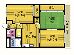 物件の間取り