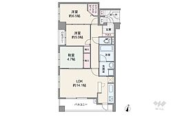 オークヒルズ武庫之荘リベルテージ 3LDKの間取図画像