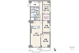 間取図画像 2SLDK