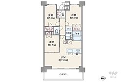 ワコーレ武庫之荘NORTHGRAN 3LDKの間取図画像