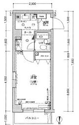 JR総武線 阿佐ケ谷駅 徒歩10分の賃貸マンション 3階1Kの間取り