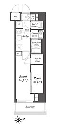 杉並区荻窪2丁目マンション 2Kの間取図画像