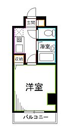 プレール荻窪 1Kの間取図画像