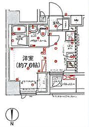 スパシエ新高円寺 ワンルームの間取図画像