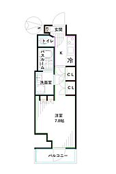 ARKMARK高円寺 1Kの間取図画像