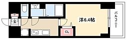 プレサンス広小路通今池 7階1Kの間取り