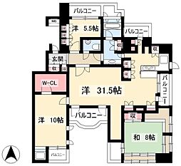 主税庵 3LDKの間取図画像