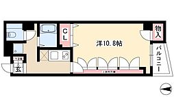 グランパス豊年 5階1Kの間取り